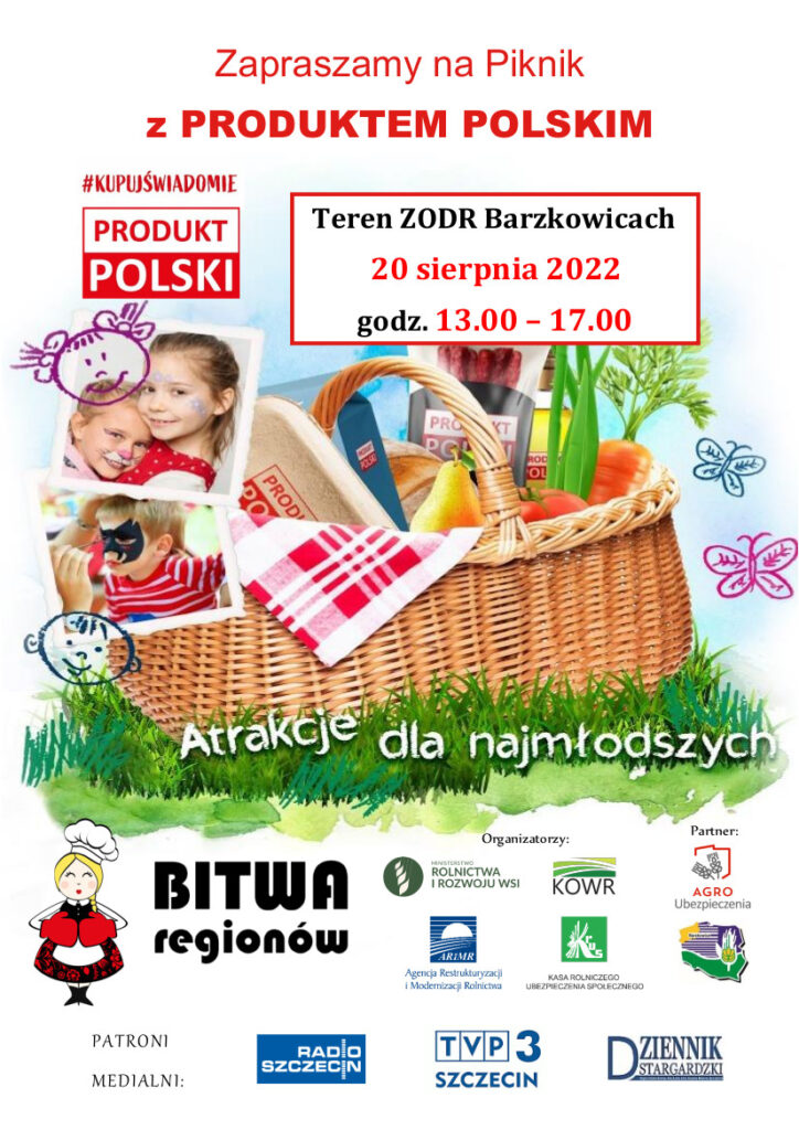 Zaproszenie na piknik do Barzkowic, który odbędzie się 20 sierpnia br. w godz. 13.00-17.00.