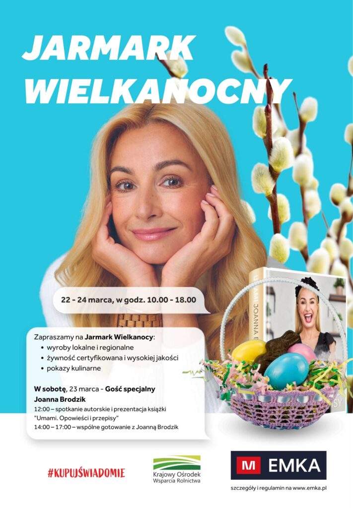 Zaproszenie na JARMARK WIELKANOCNY, który odbędzie się w Koszalinie w dniach 22-24 marca br. Szczegóły i regulamin na stronie: www.emka.pl.