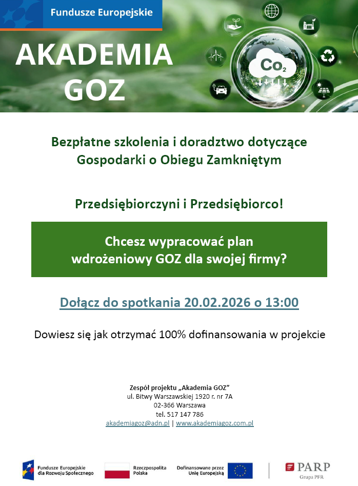 Akademia GOZ – bezpłatne szkolenia i doradztwo