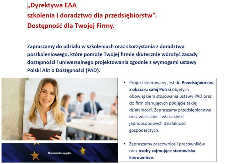 Dyrektywa EAA – szkolenia i doradztwo dla przedsiębiorstw
