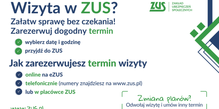Rezerwuj wizyty w Zakładzie Ubezpieczeń Społecznych i wygodnie załatwiaj swoje sprawy