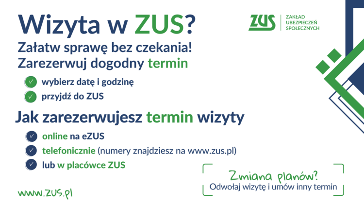 Rezerwuj wizyty w Zakładzie Ubezpieczeń Społecznych i wygodnie załatwiaj swoje sprawy
