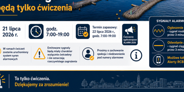 Zabrzmią syreny. To będą tylko ćwiczenia